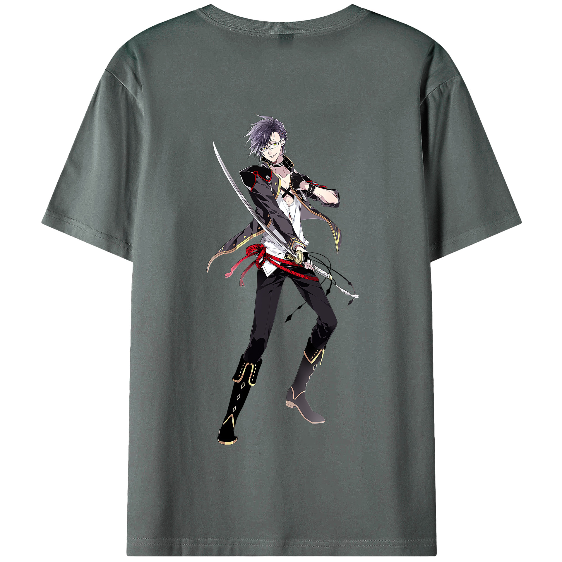 （画像用） 刀剣乱舞 Touken Ranbu 綿100％半袖Tシャツ（背面プリント）